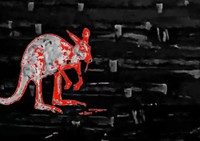 嘔吐するカンガルー（Nuiさん提供）