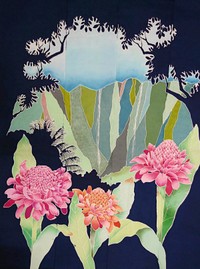 友禅染のタペストリー作品（画像提供：タカハシ ヤスコさん）