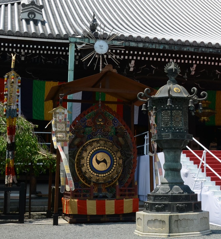 流】寺院仏具 時代 火焔太鼓 LC392○