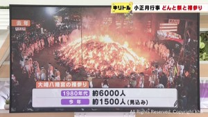 無病息災と家内安全を願うどんと祭　宮城県各地の神社で１月１４日に行われる