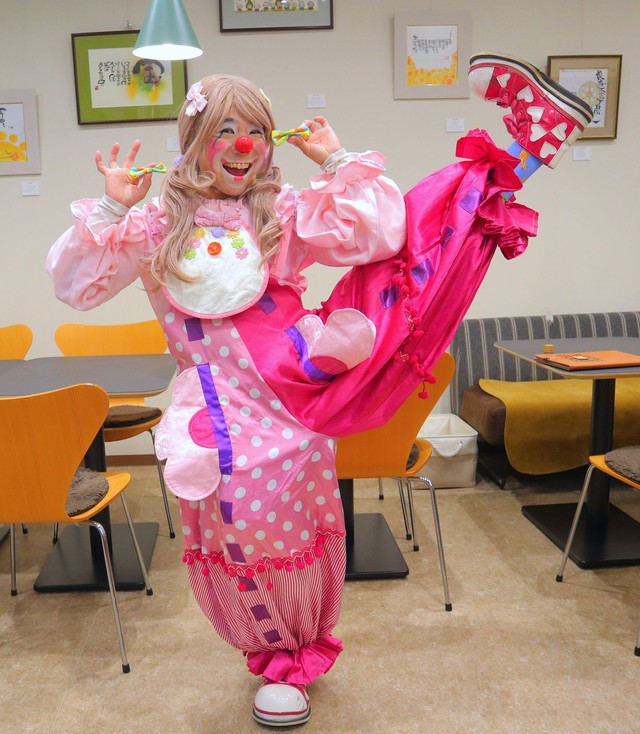 日本では数少ない女性の専業クラウン・ピエコロさん