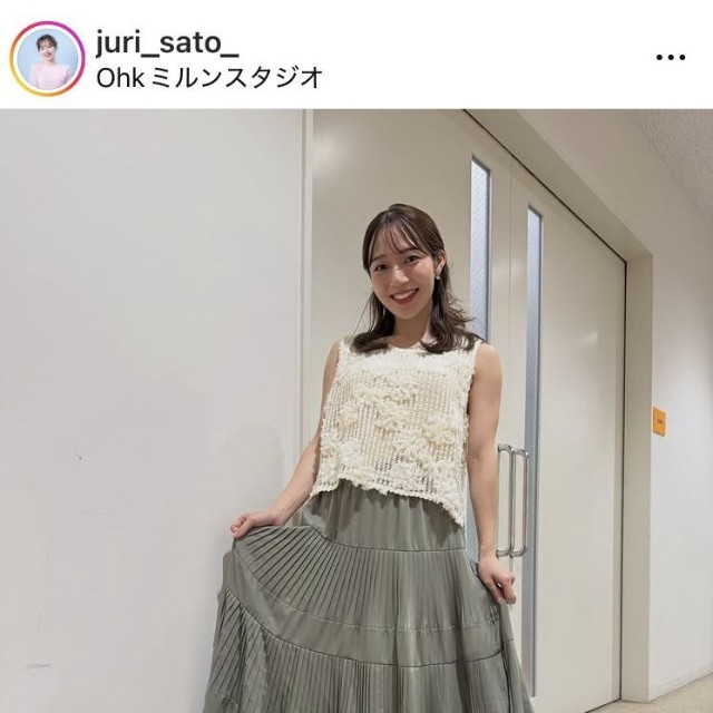 佐藤樹理アナウンサーのインスタグラム＠juri_sato_より