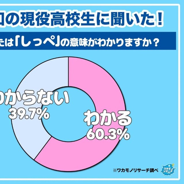 令和の現役高校生に聞いた！あなたは「しっぺ」の意味がわかりますか？（提供画像）