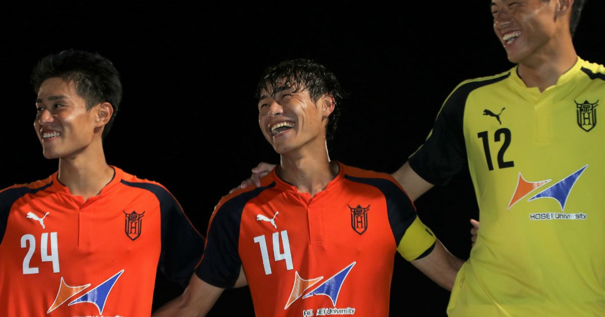 法政大学サッカー部　練習着　総理大臣杯限定モデル サッカー - 法政サッカーMF森俊貴、監督の期待に応える決勝