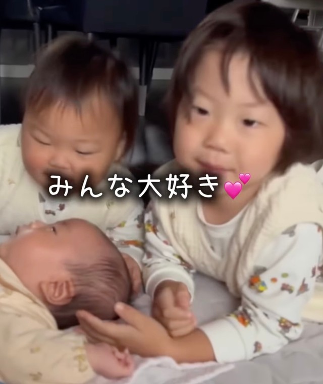 仲良し三兄弟♡（提供：@ikukyu_vlogさん）
