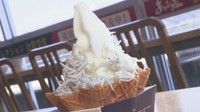 ソフトクリームにしらす?！　瀬戸内の恵みが詰まったご当地スイーツを満喫　香川・津田の松原SA