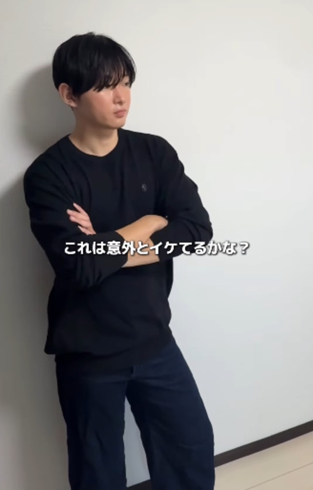 ファッションも勉強中／れんさん（@zibunmigaki2024）提供