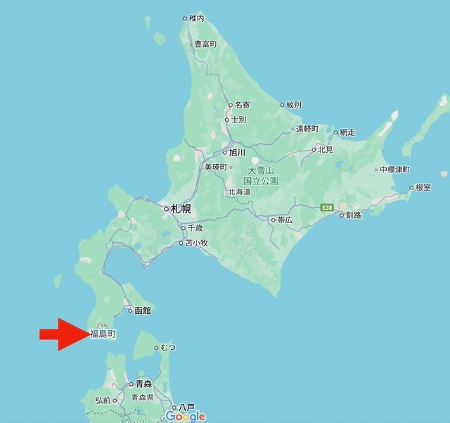 今回駆除されたヒグマによる2件の死亡事故が発生した「北海道福島町」。