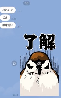 長女から「ばれた」と衝撃の報告。夫に知られたことを告げるLINE（画像提供：ぴいちょさん）