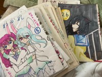 小学生時代に3年間かけて完成させた全26巻の長編大作漫画／もえちさん（@moeti0302）提供