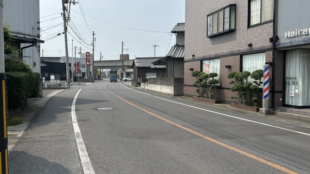 事故があった市道　高松市東山崎町