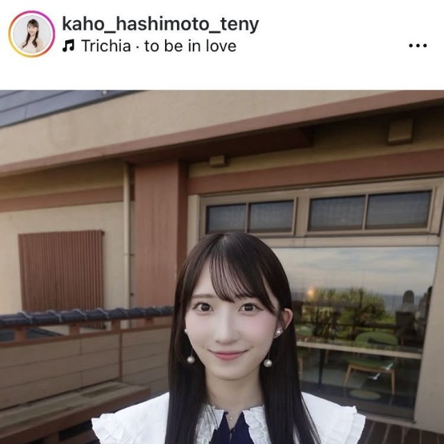 橋本華歩アナウンサーのインスタグラム＠kaho_hashimoto_tenyより