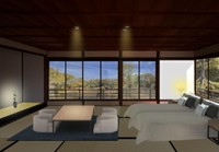 分散型ホテル完成イメージ（余芳閣）
提供：津山市