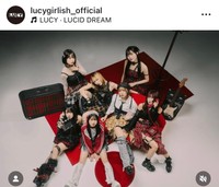 LUCYの公式インスタグラム（@lucygirlish_official）より＝2025年1月11日投稿