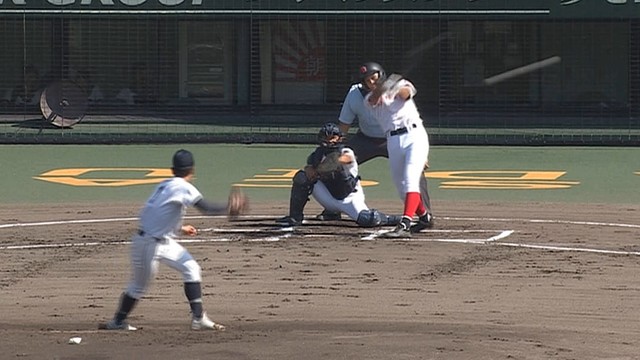 ＜速報中＞岡山大会準決勝第1試合　おかやま山陽が1回に先制 山陽の先発・中島は3回までパーフェクト投球　おかやま山陽×岡山学芸館