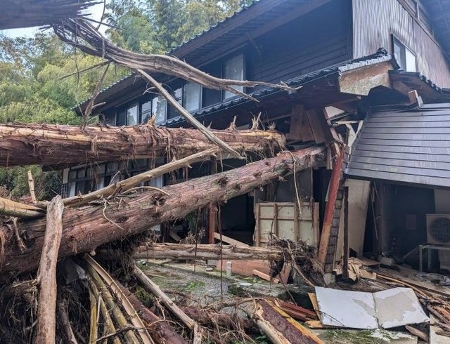 能登半島地震で無事だった家も、豪雨で全壊に（「ののいち にゃんこのおうち」さん提供）
