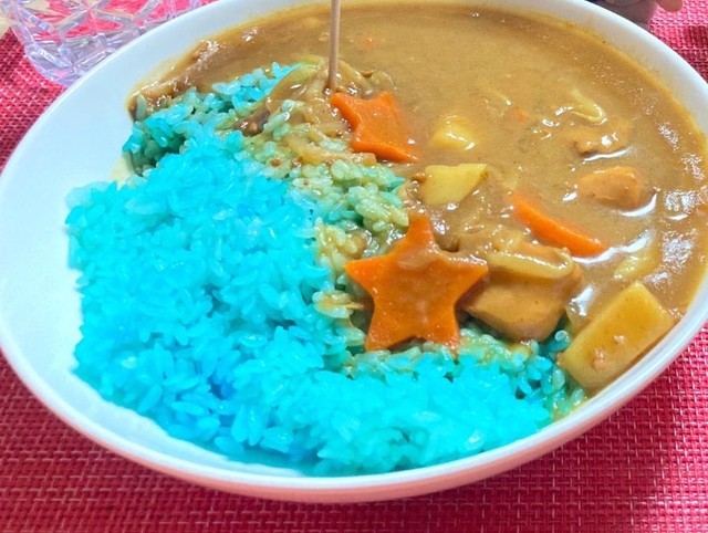 青ご飯のカレー ※ジャムさん提供