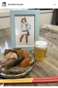 桑江知子インスタグラム＠tomoko.kuwaeより