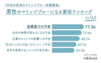 男性のマリッジブルーになる要因ランキング（提供画像）