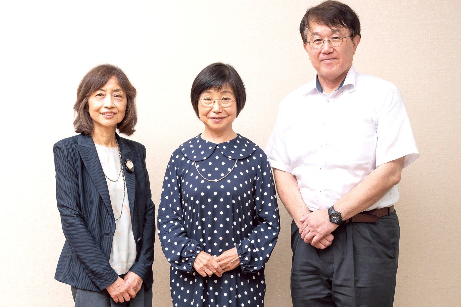 お茶の水女子大の佐々木学長、日本女子大の篠原学長、奈良女子大の高田学長