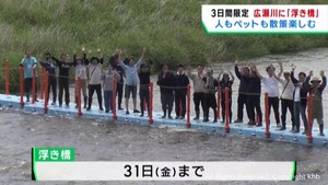 仙台・広瀬川にユニークな橋が登場　仙台市中心部の自然と触れ合う