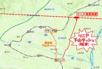 せっかくのリニア駅ですが、在来線との接続予定はないそう（シグナルさん提供）※Yahoo!マップを加工したもの