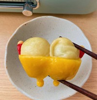 しんちゃんのプリケツ♡もちゃんと餃子です（提供：@12miyuki17さん）
