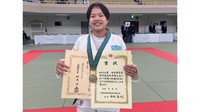 全国高校柔道選手権　創志学園の白金里桜選手が女子52kgで優勝