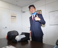 アコンカグア登頂後に単独インタビューに応じた佐田展隆氏