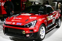 ラリージャパンに出場していたGRコペン。770cc、ワイドボディで軽と思えない迫力