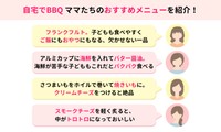自宅でBBQママたちのおすすめメニューを紹介！（提供画像）