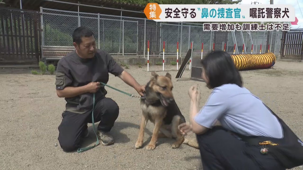 事件捜査や行方不明者捜索に活躍する警察犬　育成し出動する訓練士の減少が課題に