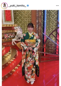 冨田有紀アナウンサーのインスタグラム＠_yuki_tomita_より