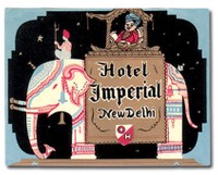 ゾウの上にいるのはマハラジャ？ニューデリのHotel Imperial（the world of hotel labelのサイトより）
