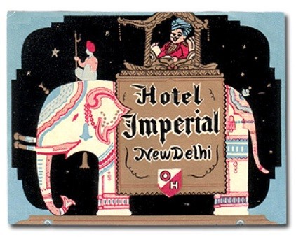 ゾウの上にいるのはマハラジャ？ニューデリのHotel Imperial（the world of hotel labelのサイトより）