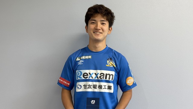 J3月間ベストゴールを受賞した佐野竜眞選手（カマタマーレ讃岐提供）