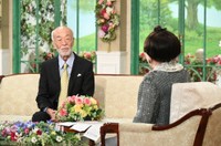 16日放送の「徹子の部屋」に出演する玉田元康（左）と司会の黒柳徹子＝テレビ朝日提供