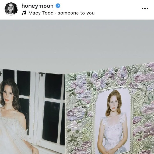 ラナ・デル・レイのインスタグラム＠honeymoonより