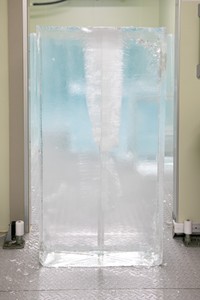 普通の氷の透明度