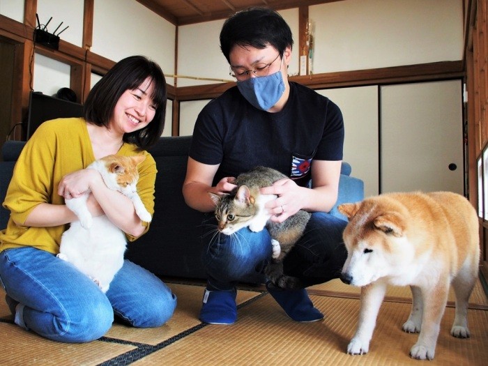 ふたりと3匹。縁あって、農村生活を共にする