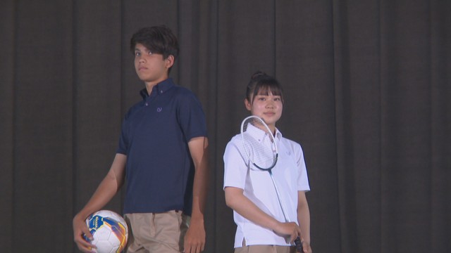 新制服のお披露目（倉敷翠松高校　2022年6月）