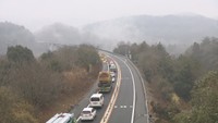 岡山自動車道　岡山・吉備中央町　午後４時ごろ