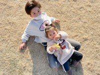 仲良し兄妹のらい君とゆあちゃん（提供：__mizuki616さん）