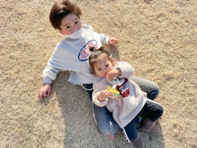 仲良し兄妹のらい君とゆあちゃん（提供：__mizuki616さん）