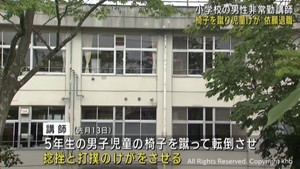 非常勤講師が椅子を蹴って児童にけがをさせる　仙台・太白区の小学校