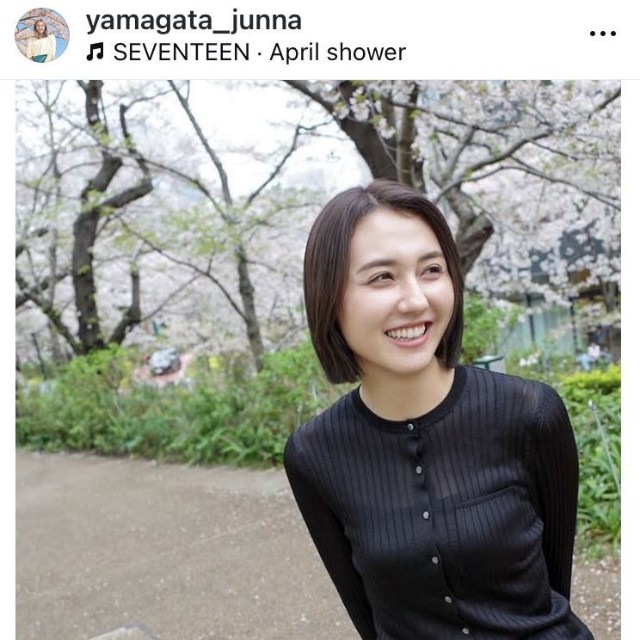 山形純菜アナウンサーのインスタグラム＠yamagata_junnaより