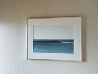 お父様の描いた海の絵（画像提供：真田英幸 / minneさん）