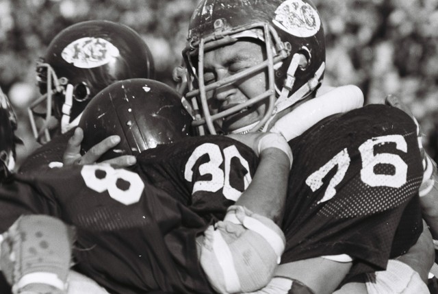 1976.11.21　関学－京大　万博記念公園球技場（山岡丈士さん撮影）