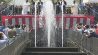 讃岐平野に田植えシーズン到来　香川用水で豊作を祈願する水口祭　香川・三豊市