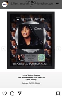 ホイットニー・ヒューストンさんのインスタグラム＠whitneyhoustonより